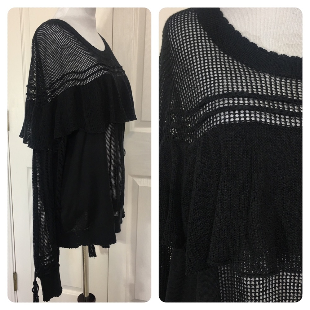 NWT! Wildfox Women's Mirage Sweatshirt Black - Picture 3 of 6